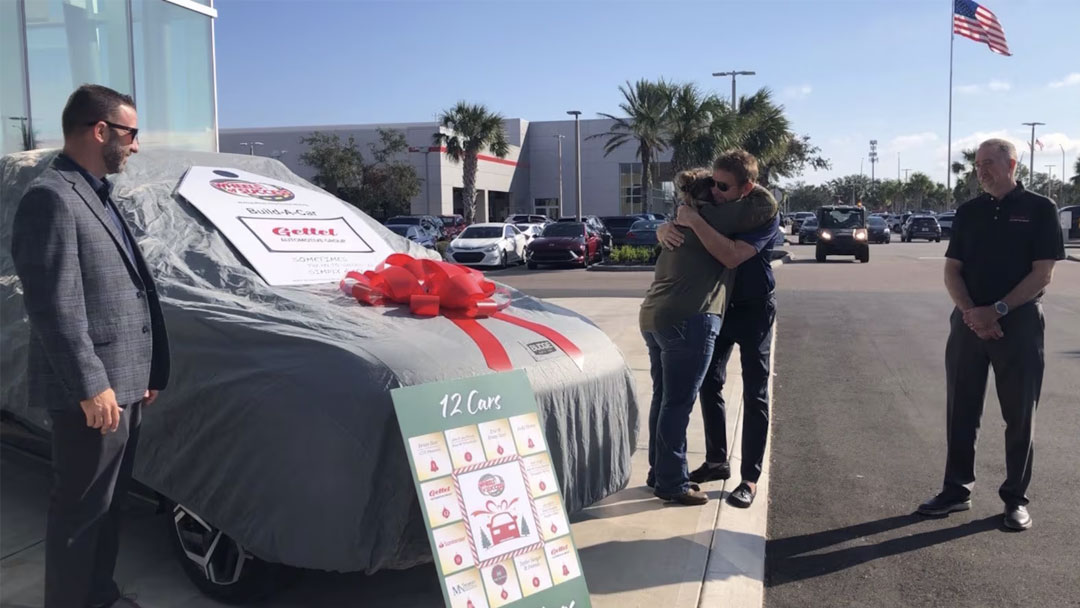 Wheels of Success and Gettel Hyundai of Lakewood present vehicle to local human trafficking survivor